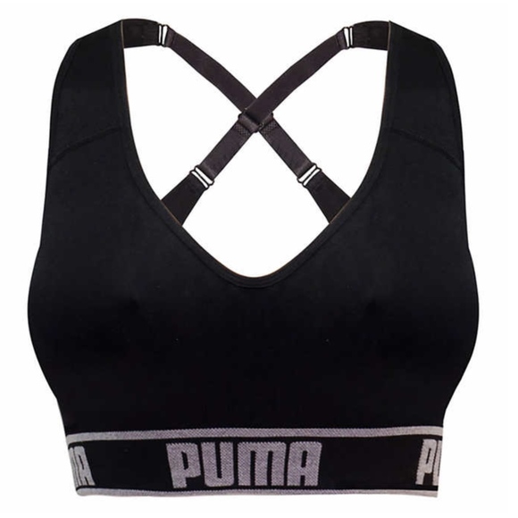 New Puma Women's Seamless Sports Bra 2 Pack - Picture 3 of 8